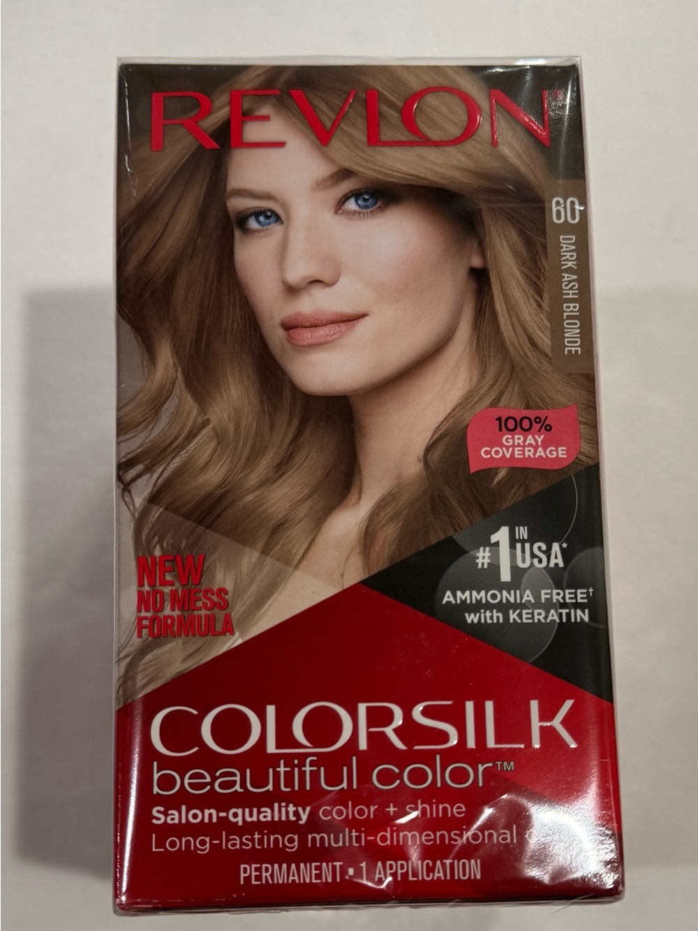 Revlon ColorSilk Hair Color 60 Dark Ash Blonde 3 Pack NEW Factory Sealed